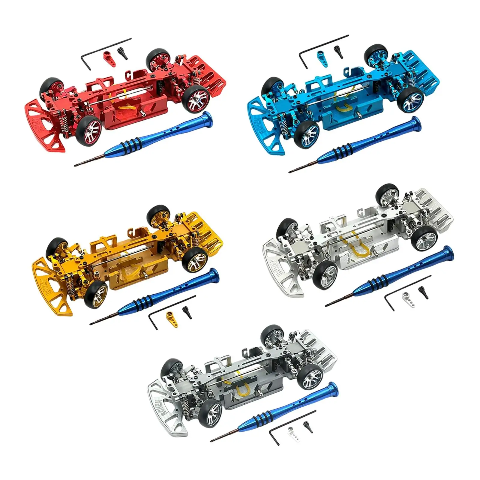 Car Frame 1:28 Vehicles Model DIY RC Chassis Parts for Wltoys K999 Adults