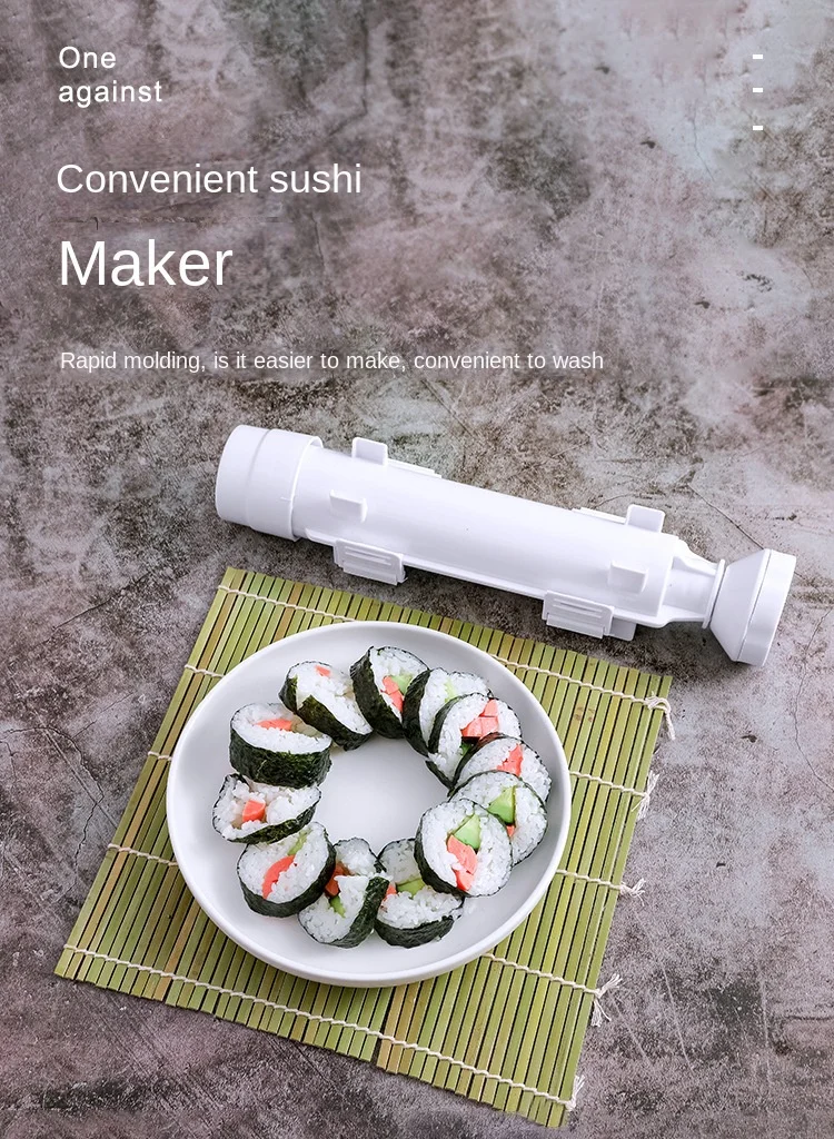 Kit Sushi Ma 12 pièces, fabricant de bazooka à sushis avec Sushi
