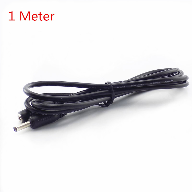 1/1.5/3/5 Meter Male Female DC Power Cable Extension 5V 2A Power Cord Adapter 3.5mm x 1.35mm Connector for CCTV Security Camera