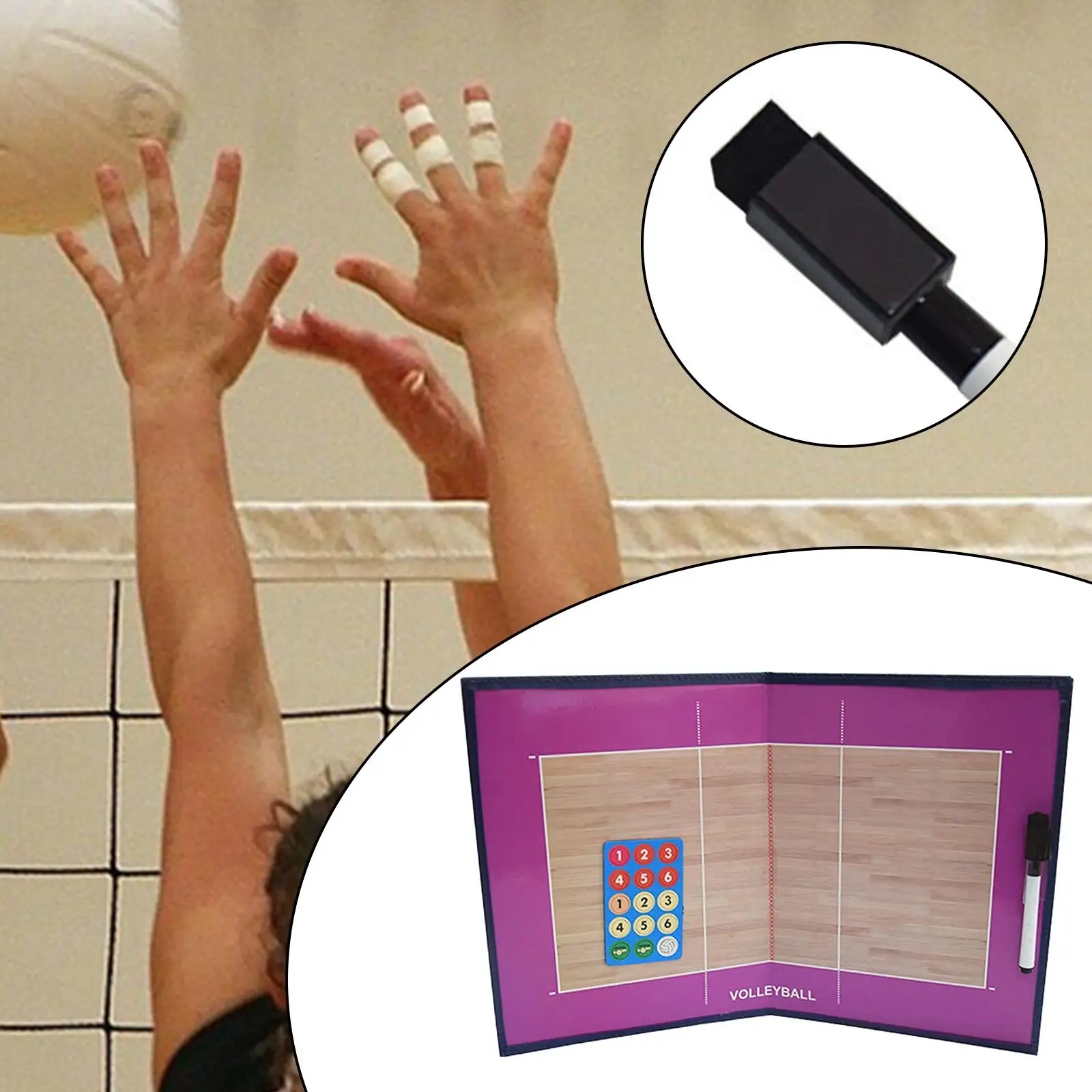 Folding Volleyball Training Board Equipment Trainers Clipboard Accessories