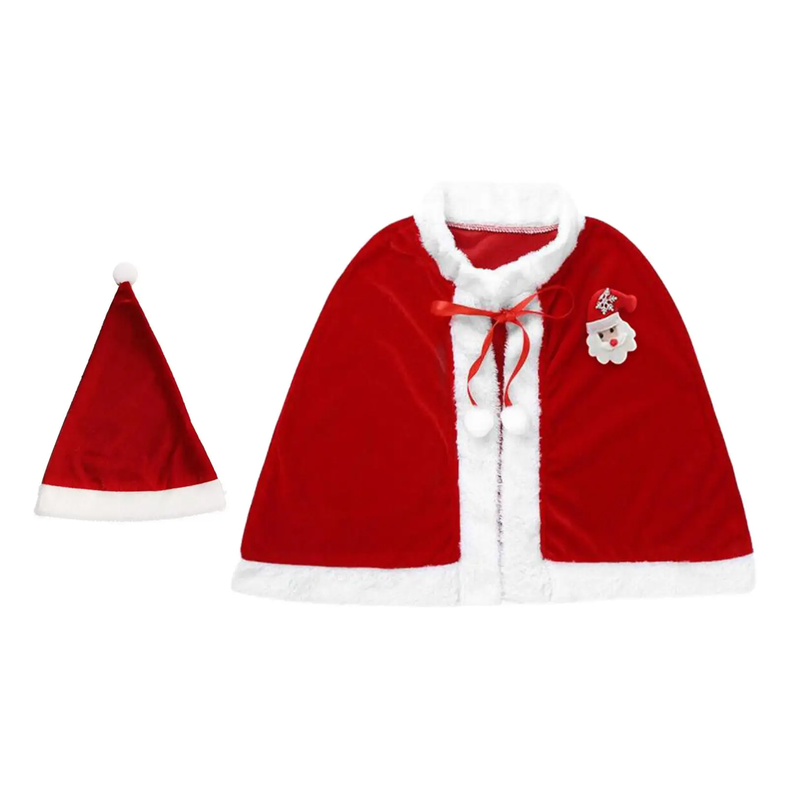 Kids Christmas Cloak Children Cape for Dressing up Roles Play Themed Party