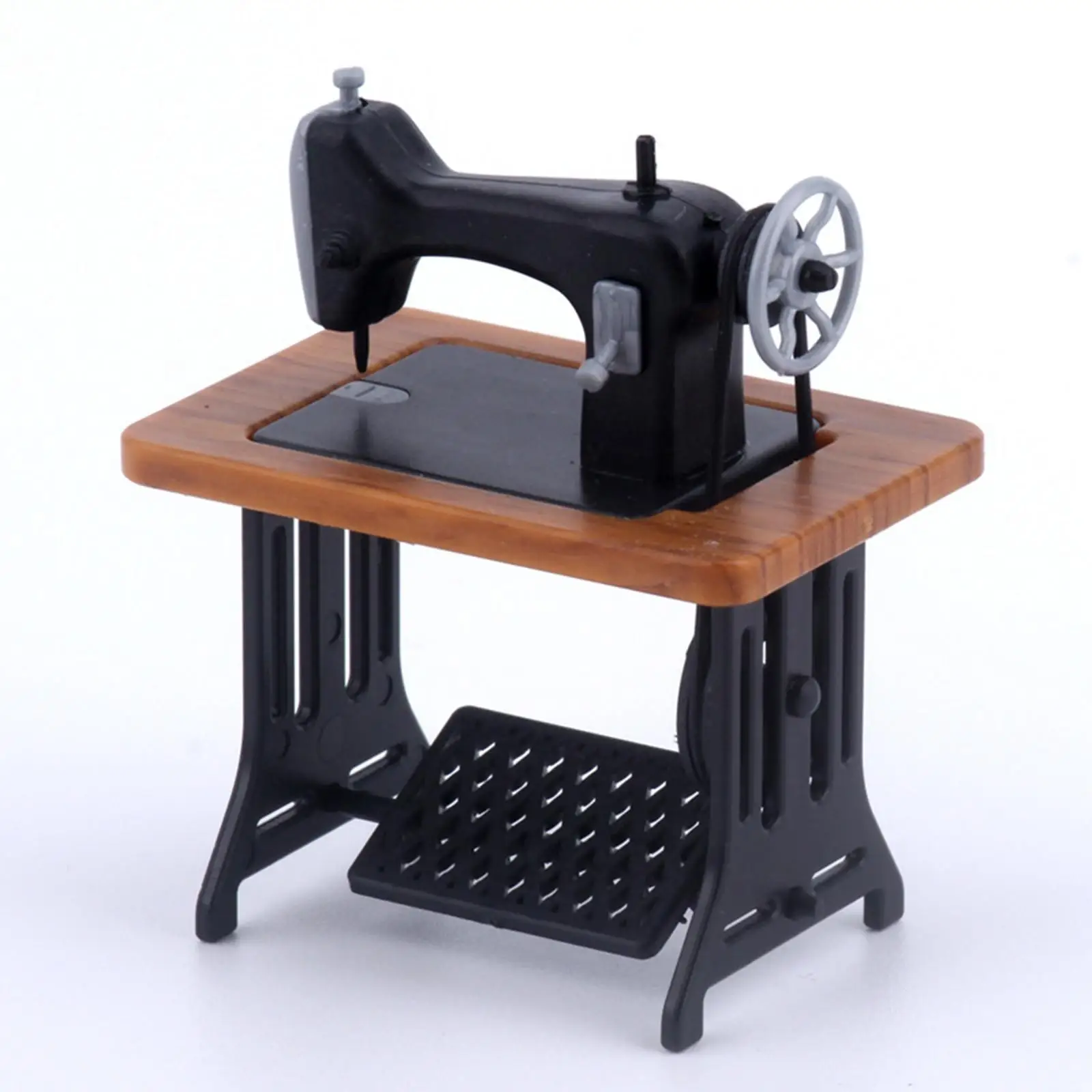Dollhouse Furniture Sewing Machine Tailor Toy, Decorative Pretend Toy, 1:12 Kids Gift Doll Home Life Scene for Girls Children