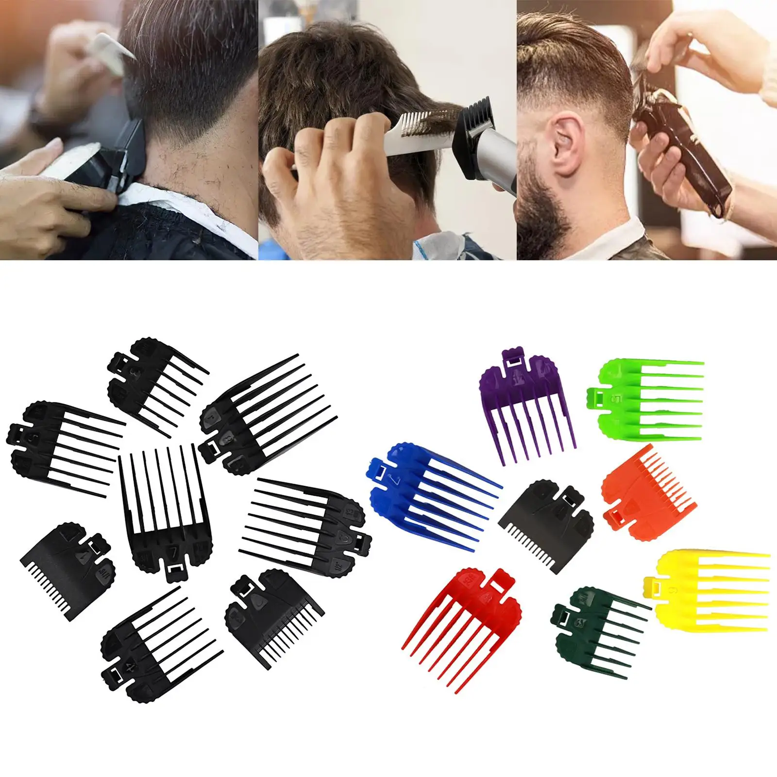 8 Piece/Set Hair Hair Guards Combs Attachment Barber Tool