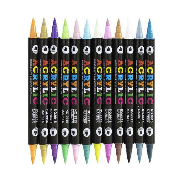 Double-Sided Water-based Brush Pen - 12 Color Set — Stationery Pal