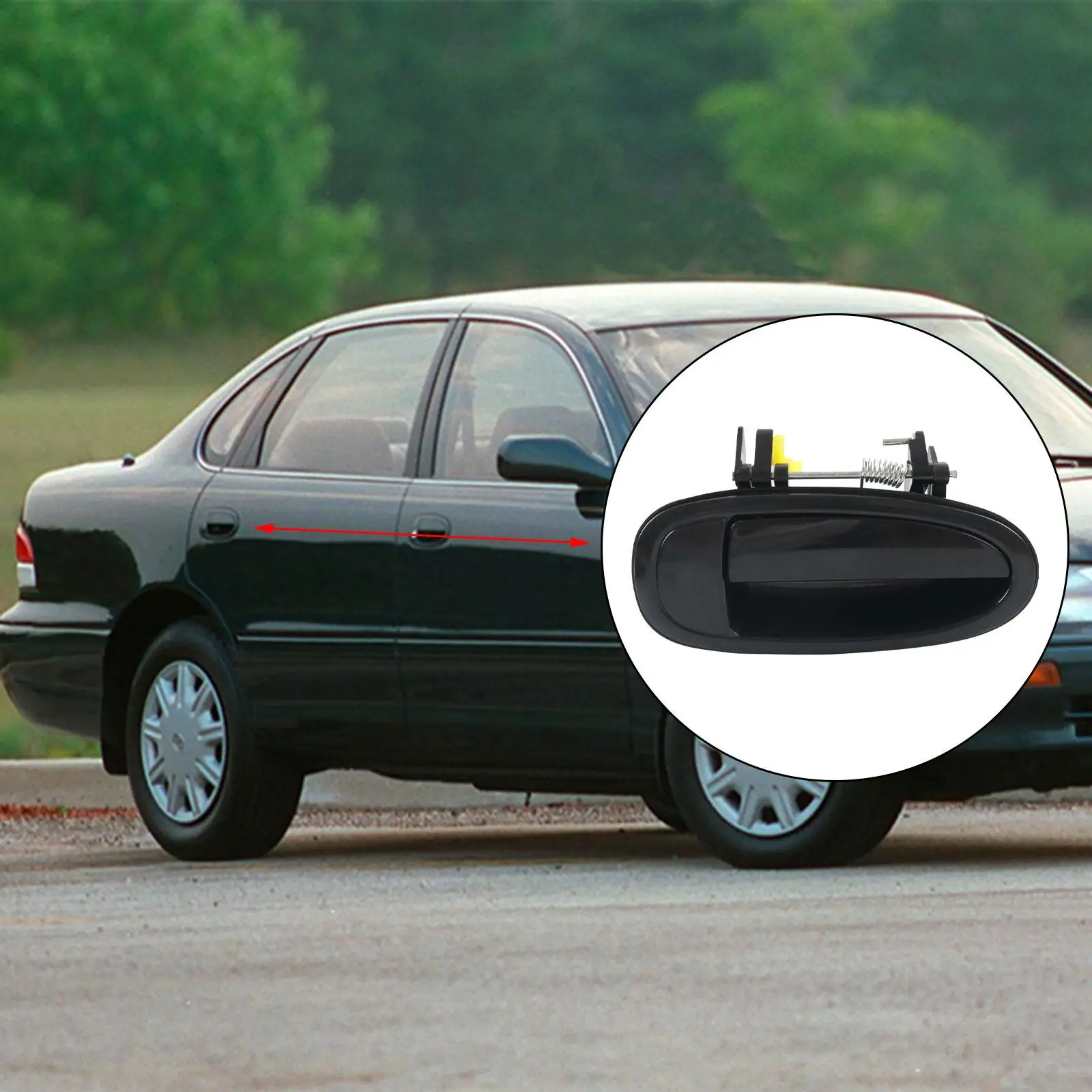Right Rear Door External Handle for Toyota Avalon 1995-1999 ,Black