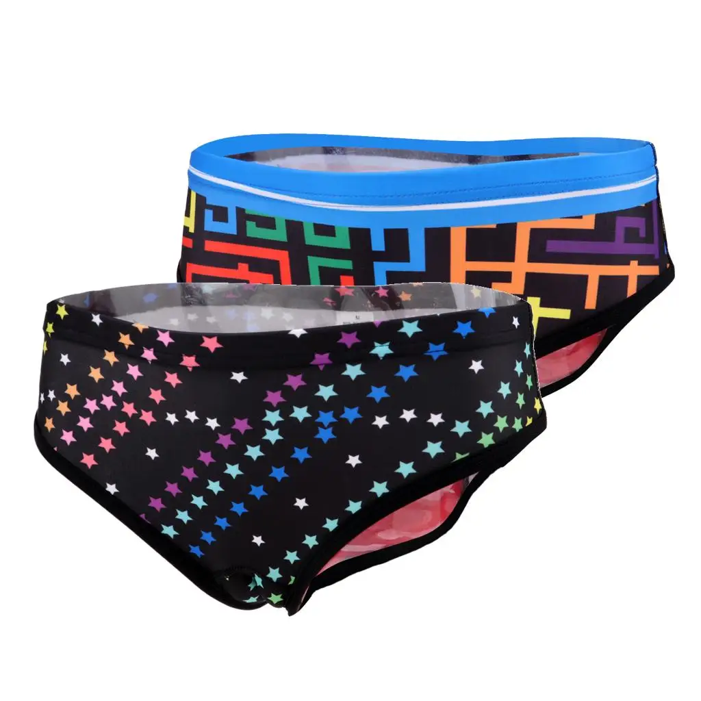 Women Ladies Bike  Gel 3D Padded Printed Design Bicycle  Shorts for Athletic Sports Training - Various Colors & Sizes