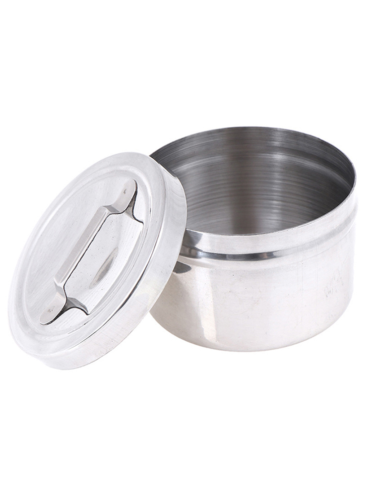 1 Piece Medical Alcohol Round Box 304 Stainless Steel Cotton Can Barrel Laboratory Instruments And Tools Storage Tank With Cover