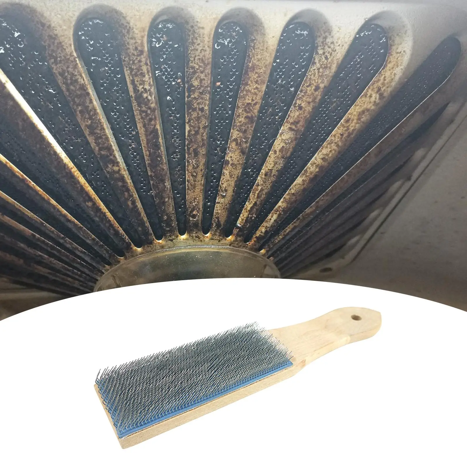 Carded File Brush Convenient Grip File Cleaning Brush Wooden Handle Cleaner