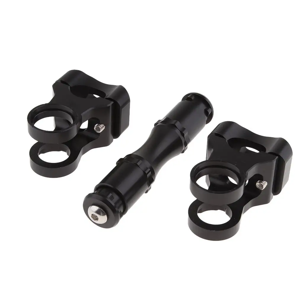 Easy Handlebar Clamp Replace Install Black Motorcycle Professional Accessory