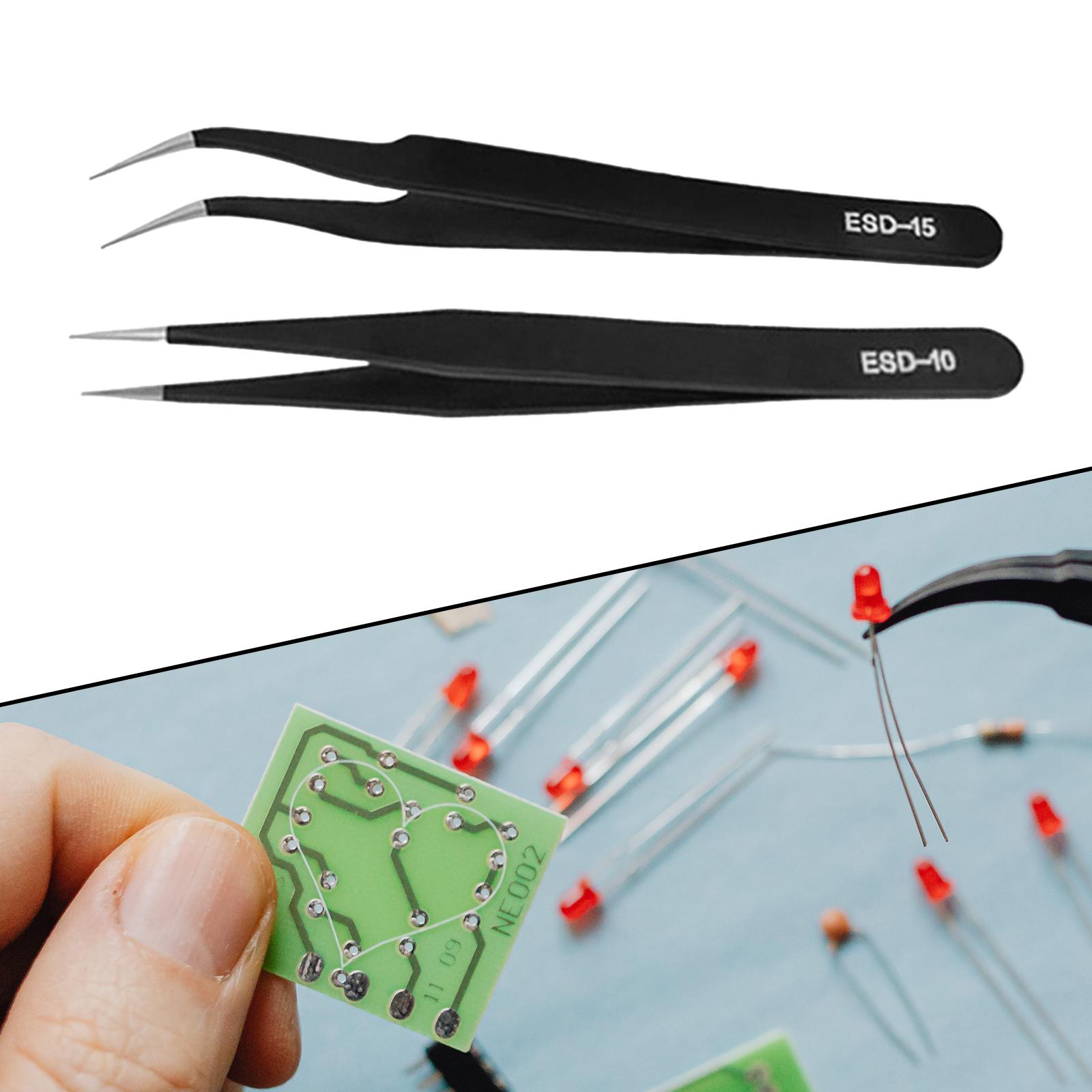 Stainless Steel Eyelash Tweezers Multifunctional Portable Eyelash Clip for Nail Art False Eyelash Electionics Holiday Gifts