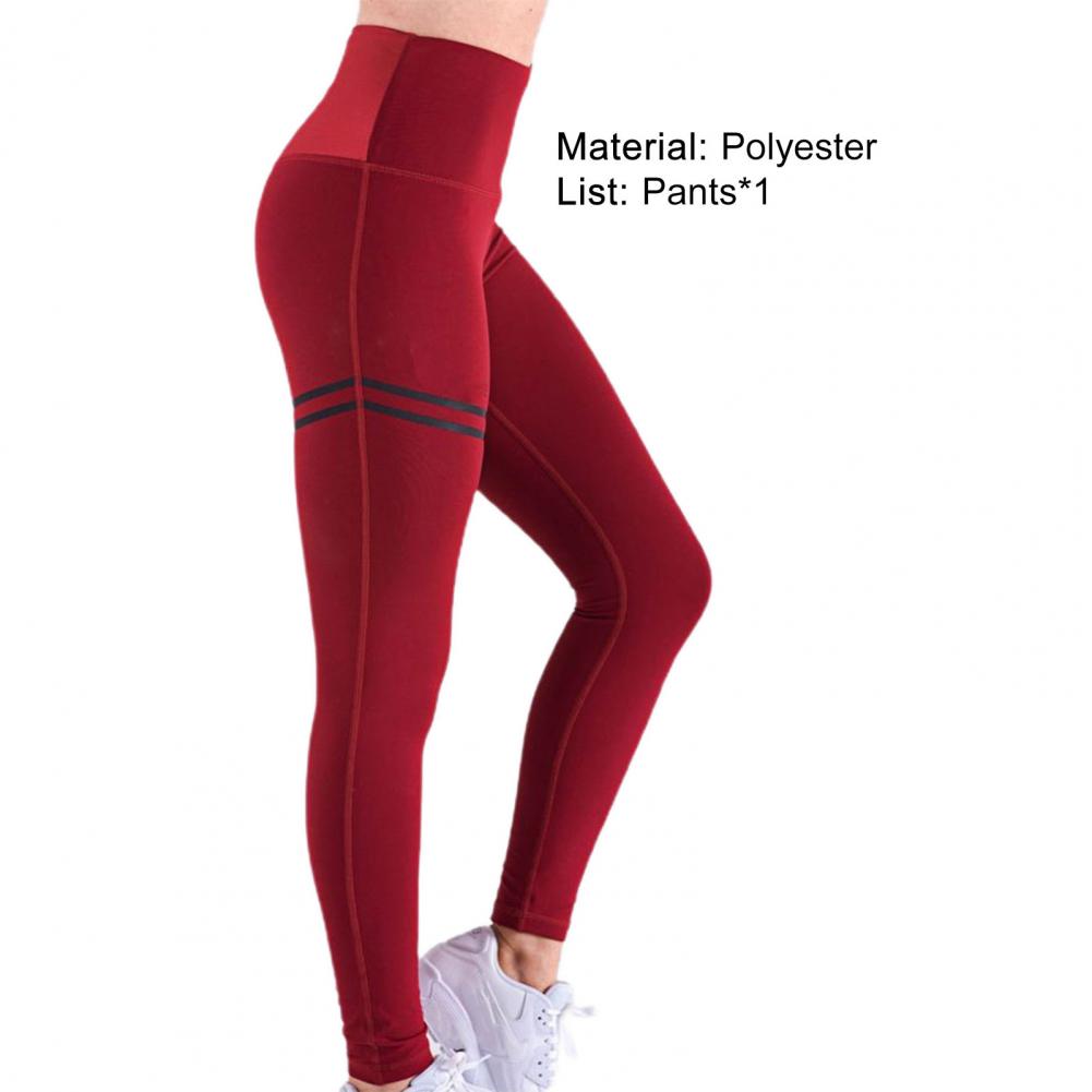 Leggings Fashion Women High Waist Hip Lifter Polyester Solid Color Stretchy Pants Leggings for Fitness Women's Clothing 2023