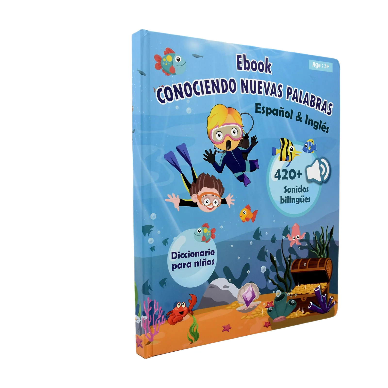 Montessori Spanisch Englisch Sprache Lernmaschine Elektronische Lesebücher Kleinkind Baby Lernspielzeug Multifunktions Ebook – Detail 2