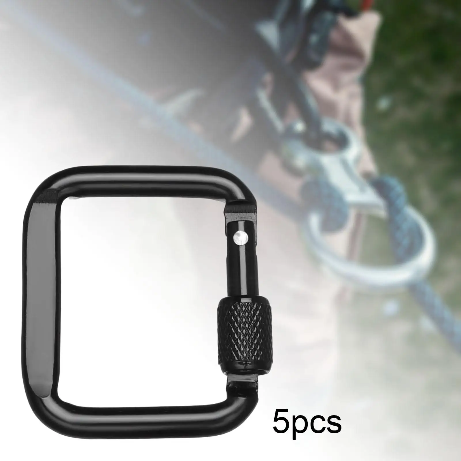 5 Pieces Carabiner Clip Anything for Mountain Travel Camping