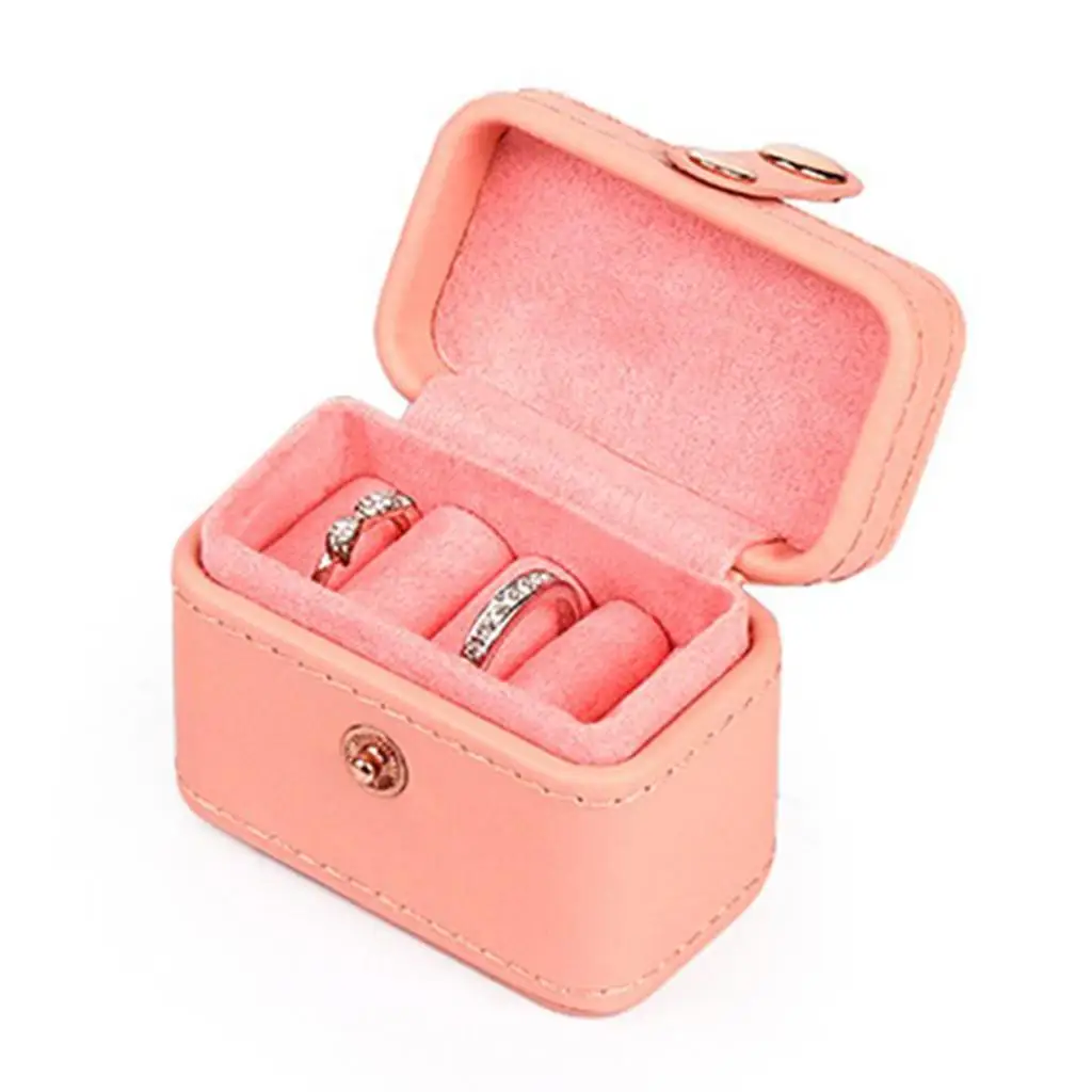 Small  Display Case Organizer Tie Clips Pink Jewelry Gift Box