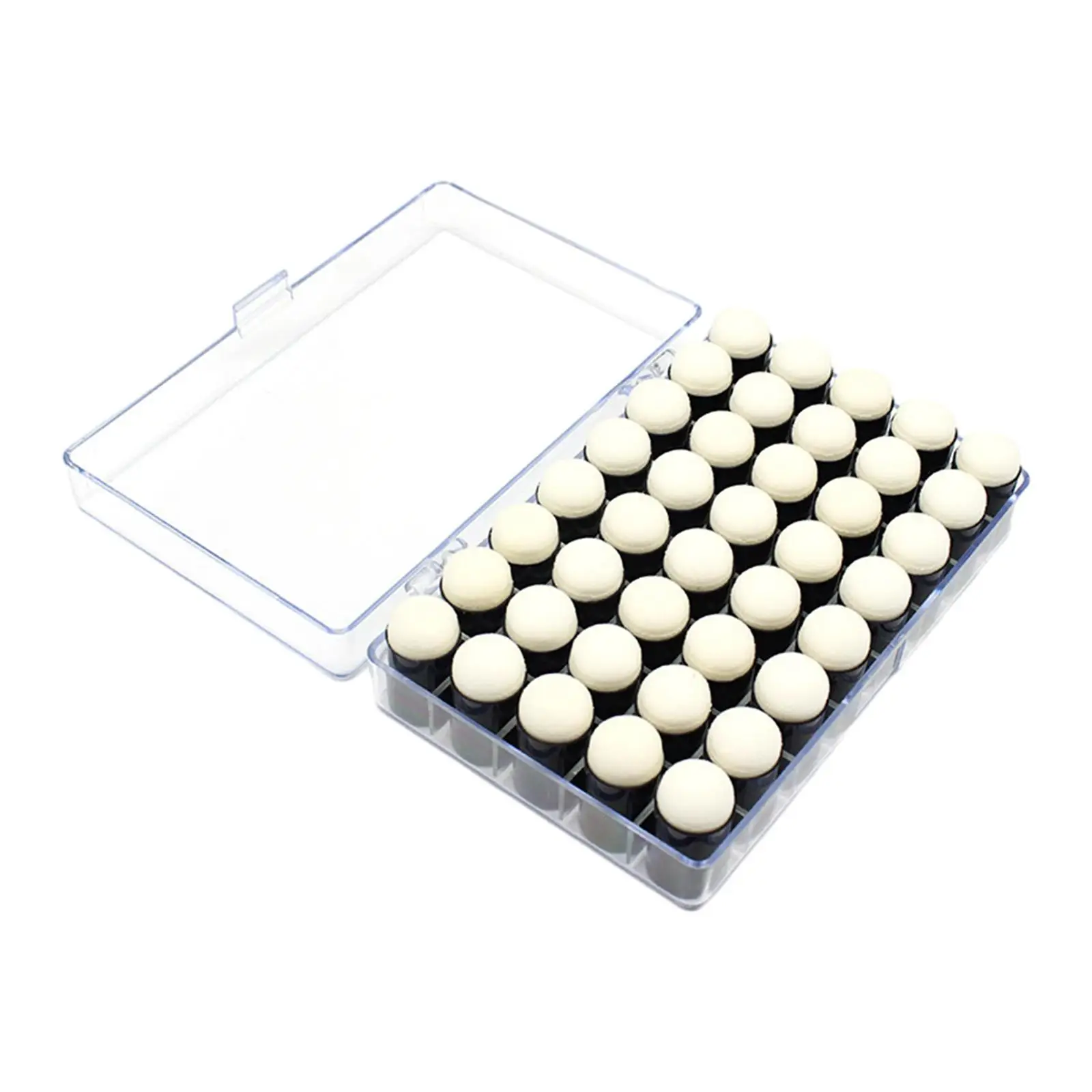 40pcs Finger Sponge Dauber Set Ink Pad Stamping Brushes with Storage Box for