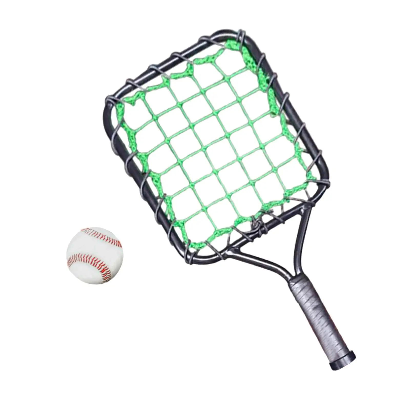 Baseball Racquet Ball Iron Tube Frame Durable Iron Baseball Training Device Trainer Baseball Racket with Ball Hitting Aid