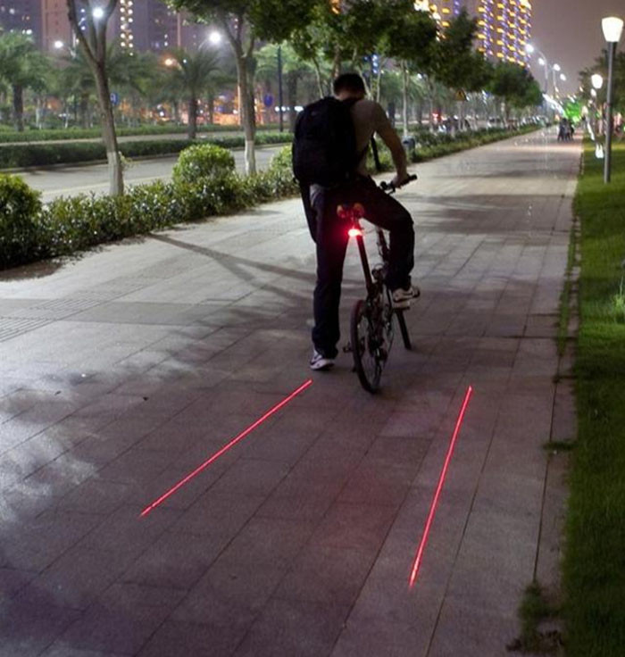 bike laser projector