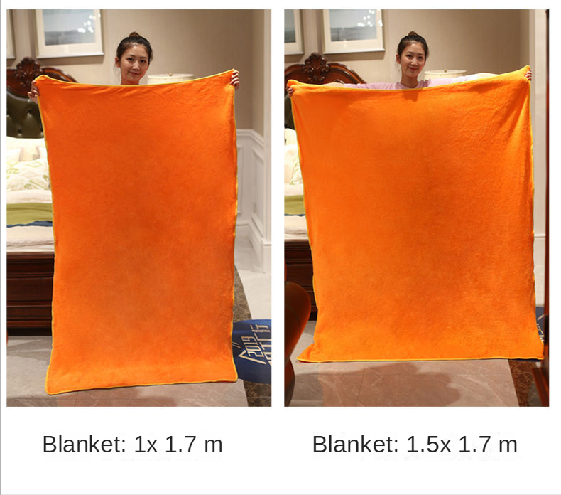 Description Picture 3 of item3 In1 Stuffed Hand Warmer Bag Cartoon Animal Pillow Blanket Cute Cushion Blanket Home Car Travel Pillow for Children Girl Gift