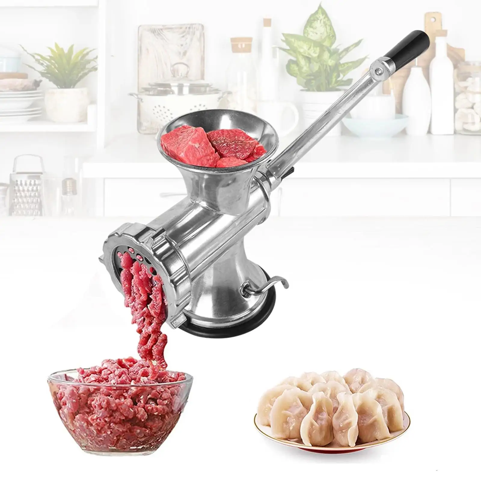 Handheld Manual Meat Grinder Household Kitchen Cooking Tool Sausage Filler Machine Meat Mincer for Beef Chicken Supplies