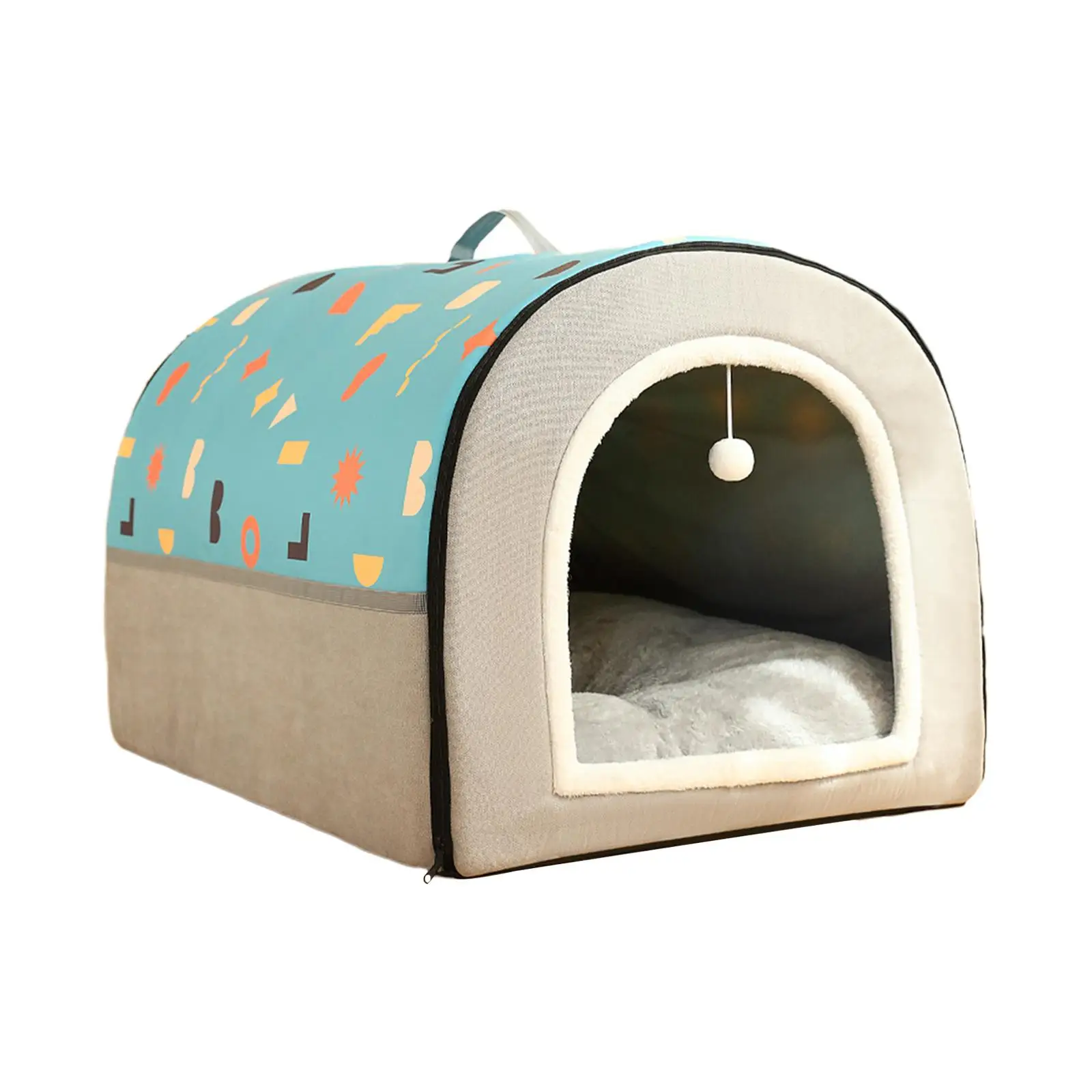 Cat Bed Cave Kitten Bed Kennels Cat House Hut Washable Warm Non Slip