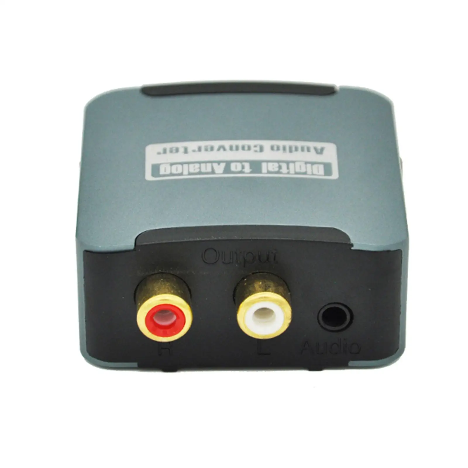 Digital to Analog Audio Converter Portable Coaxial Optical to Analog L/R RCA Coaxial Optical to 3.5mm Jack for DVD Speaker TV