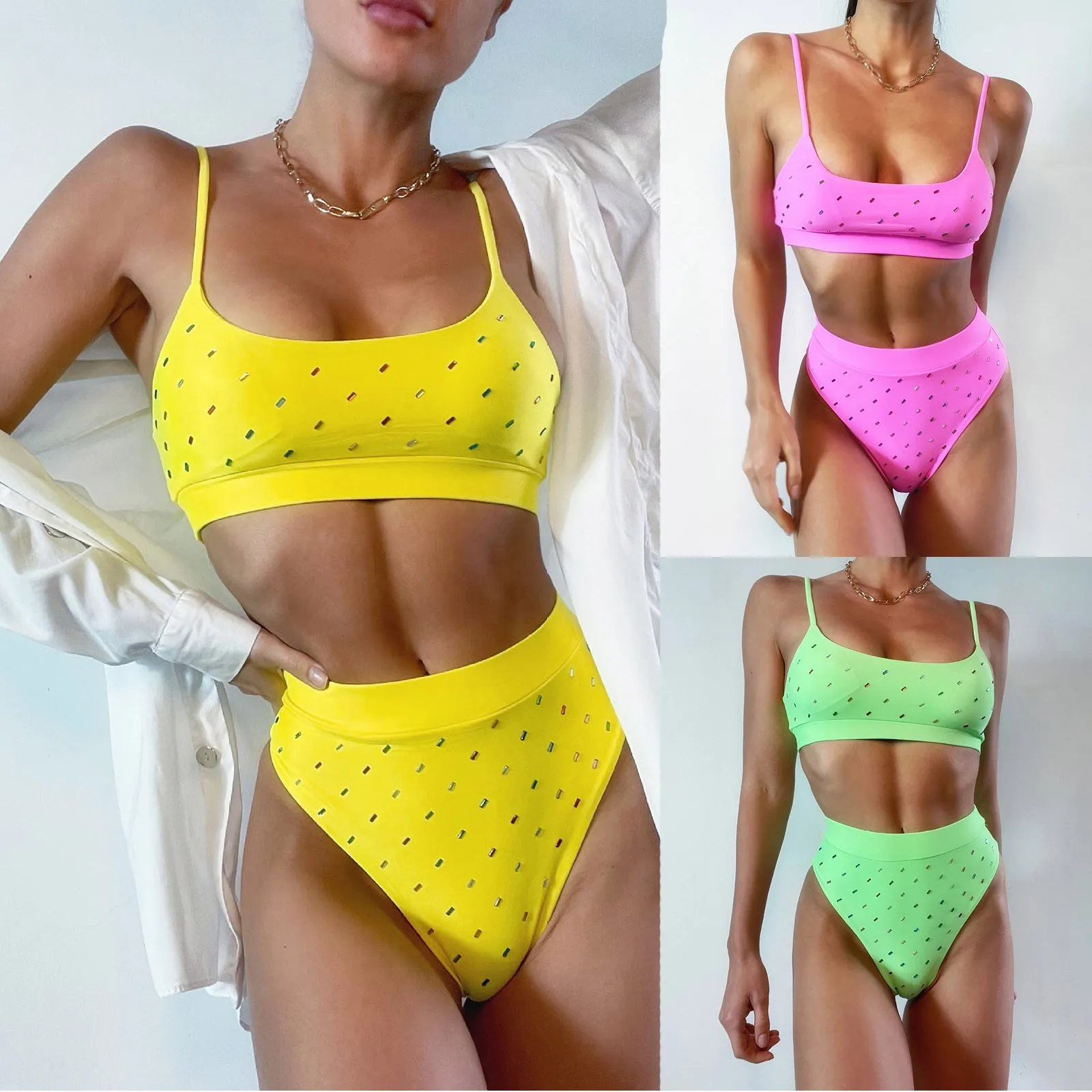 Sexy Polka Dots Print Bikinis Swimsuit Women Bandage Bikini Set Swimwear Brazilian Beachwear New Bathing Suit Female Swimsuit bathing suit wrap skirt