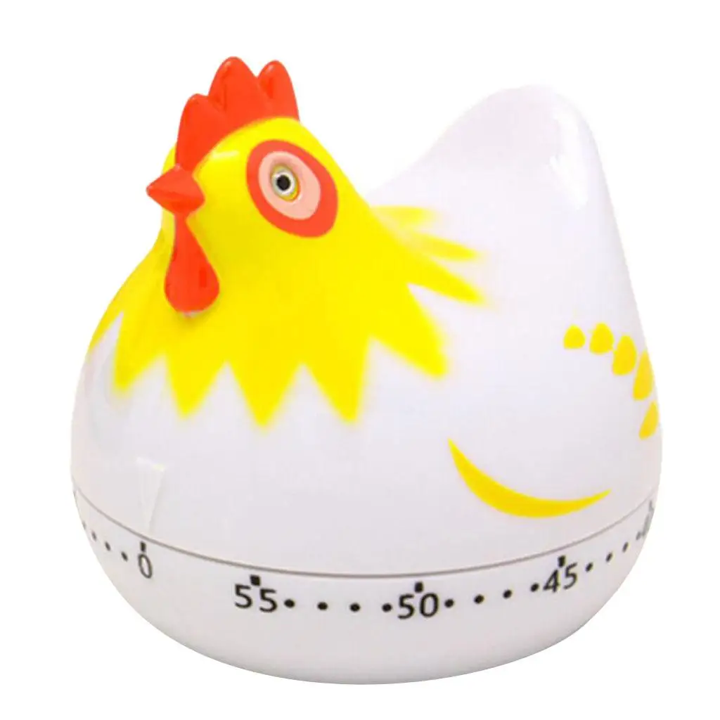 Manual Mechanical Kitchen Timer Stopwatch Kitchen Egg Timer Time, Hen Shape