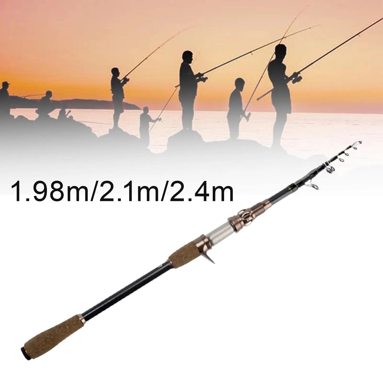 Fishing Rod Surf Casting Fishing Rod Lightweight Carbon Fiber Fishing Rod for Trout Lure Fishing Walleye Bass Sea