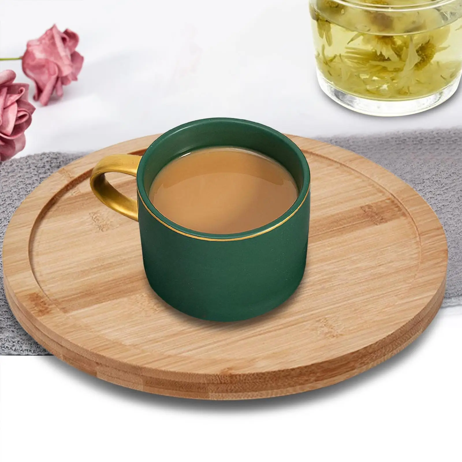 Kitchen Turntable Tray Display Tray Rotating Bread Tray for Countertop, , Table, Decoration