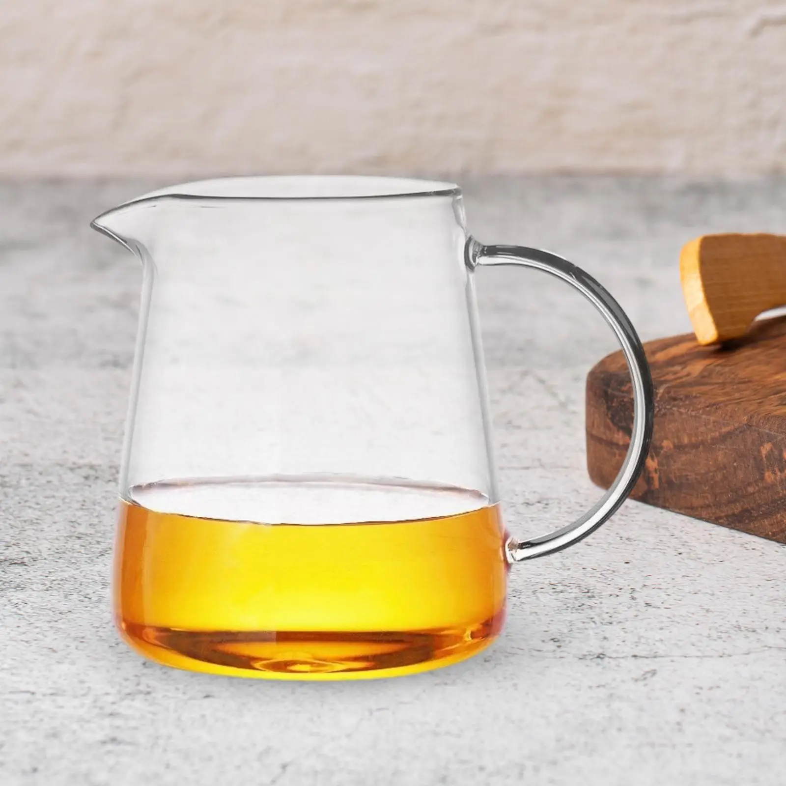 17oz Glass Teapot Multipurpose Heat Resistant Comfortable Handle Office Tea Kettle for Juice Flower Tea Loose Leaf Gifts