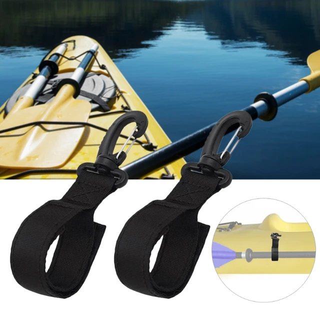 2 Pack Kayak Paddle Holder Webbing Clip for SUP Board Inflatable