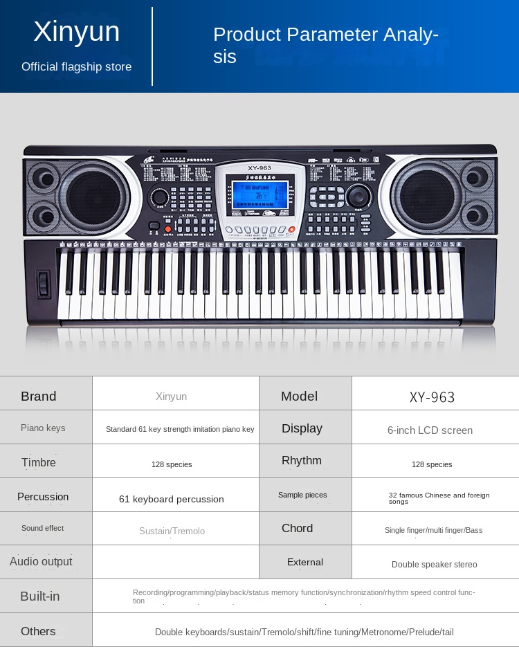 Title 11, Clavier Musical électronique numérique professi...