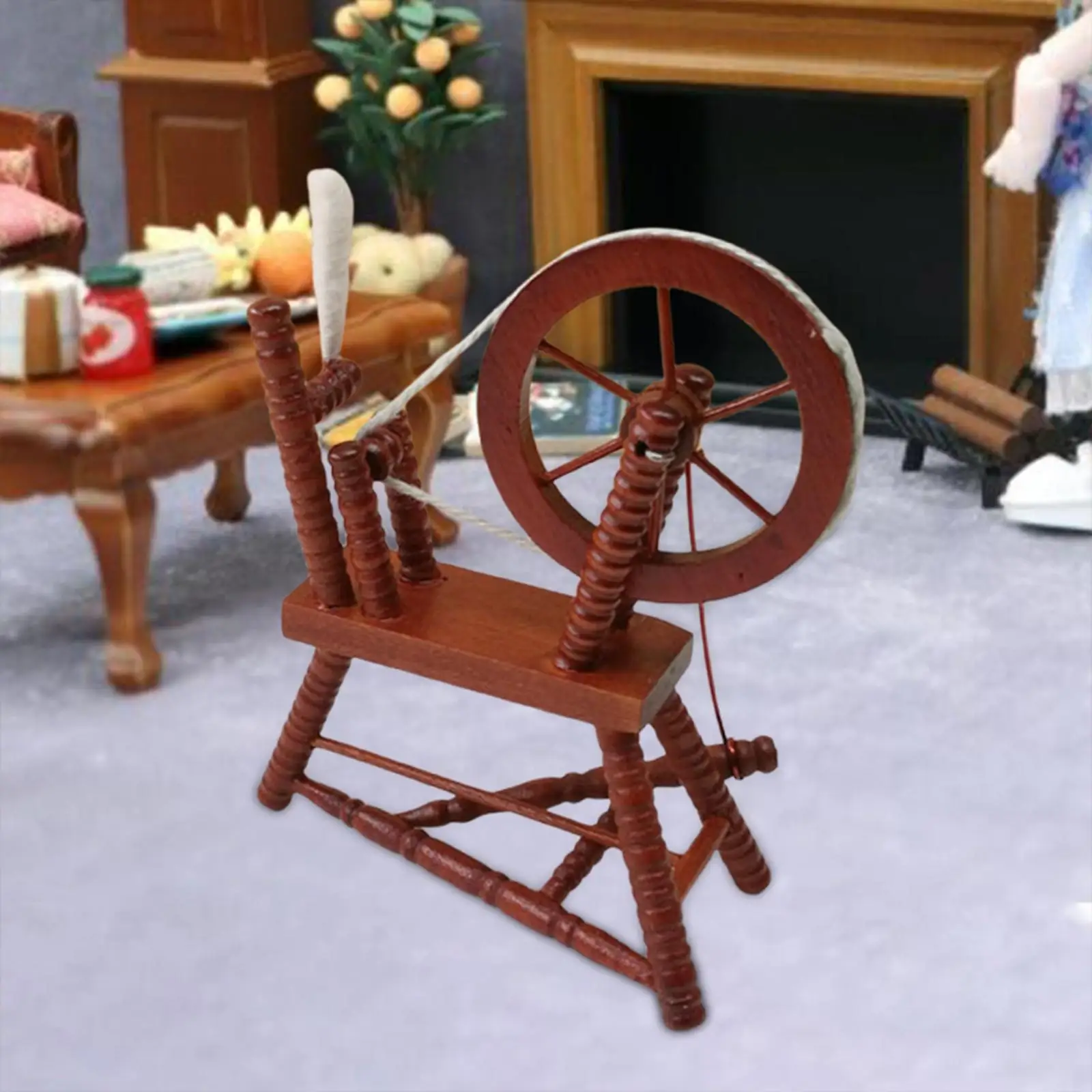 Miniature  Wheel Ornament Pretend Play for Playhouse Toys