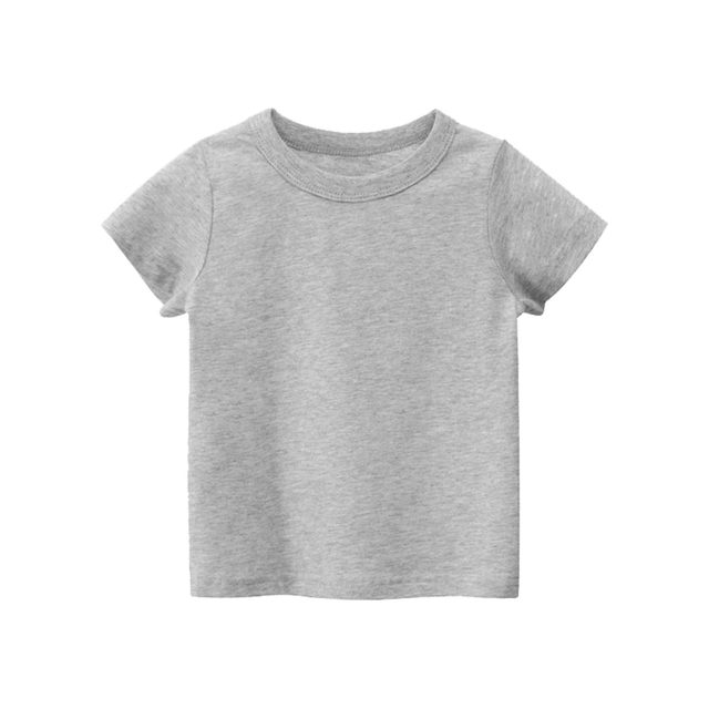  Camiseta básica de manga corta para niños y niñas pequeñas,  casual, de verano, color sólido, para cumpleaños y niña, Azul / Patchwork,  6 años : Ropa, Zapatos y Joyería