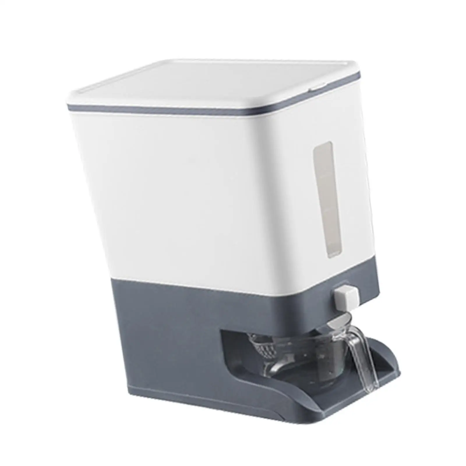 10kg Rice Dispenser Cereal Dispenser Food Container Rice Storage Bin Sealed Lid for Grain Nuts Snacks Rice Beans