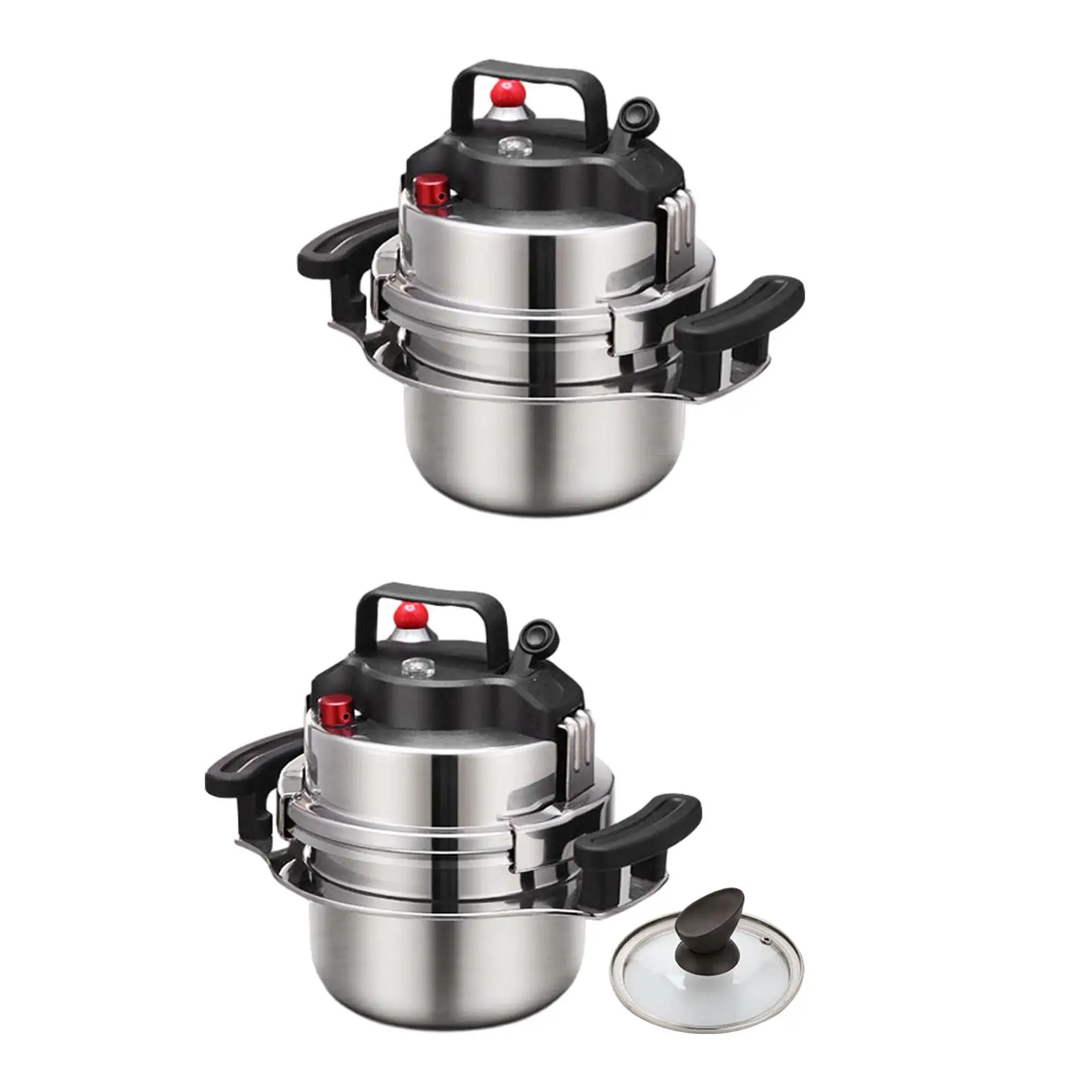 2L Stainless Steel Pressure Cooker Kitchen Cooking Pot Cookware Fast