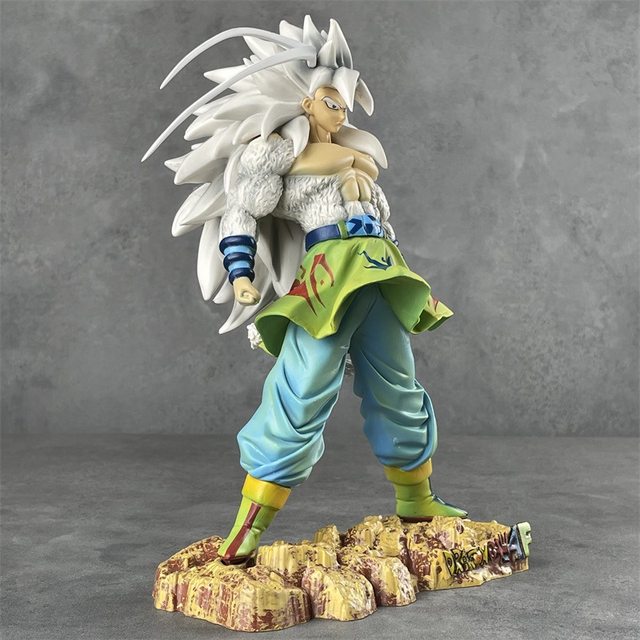 25cm Dragon Ball Z Son Goku Super Saiyan SSJ5 White Hair Ver