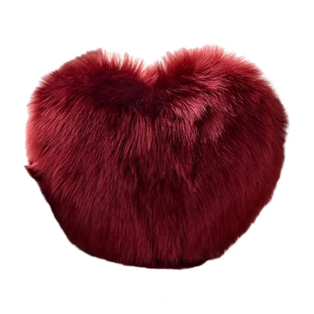 Pillow Doll Soft Texture Wide Application PP Cotton Decorative Heart Shaped Sofa Cushion Cover Household Supplies