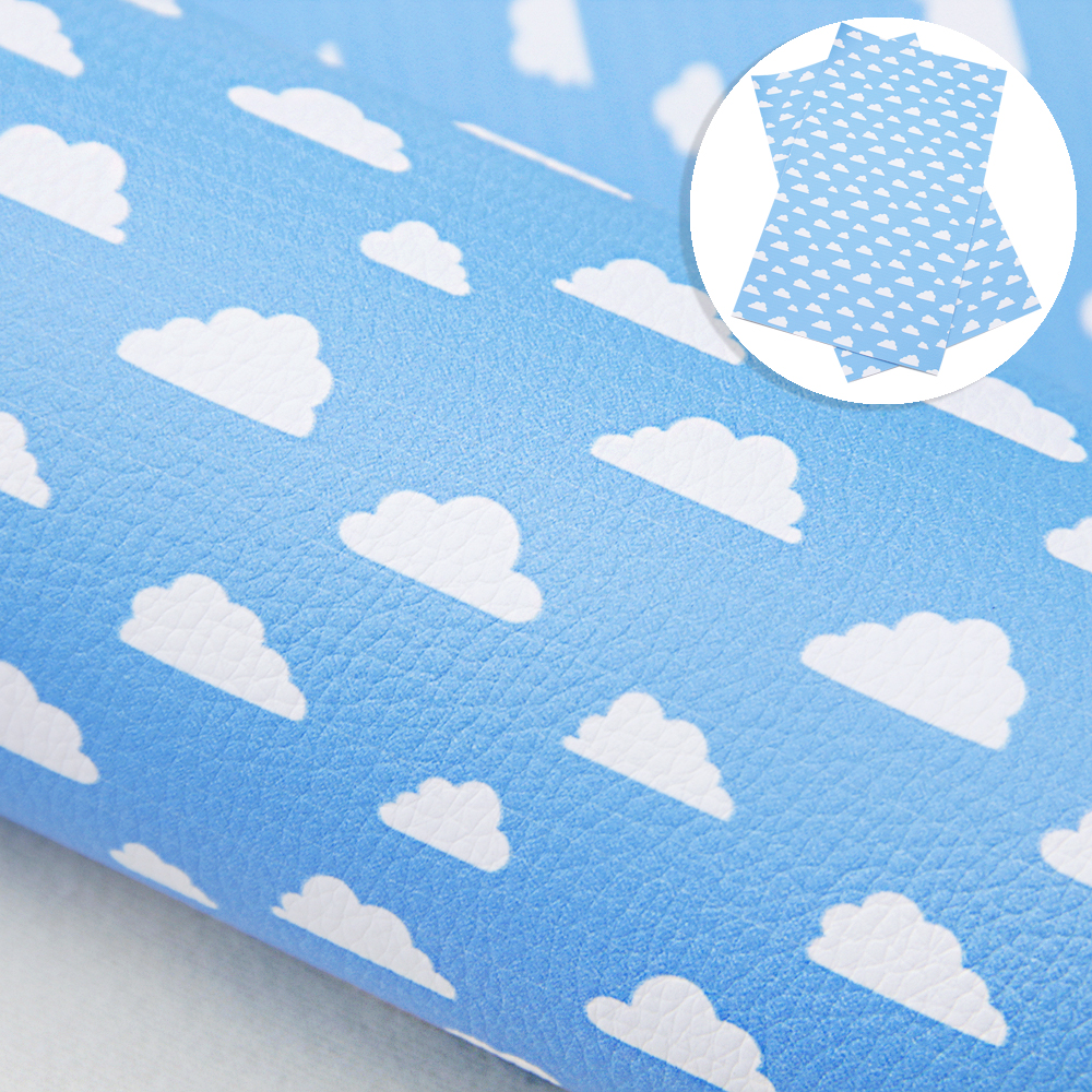 Description Picture 5 of item20*33cm Ocean Series Lychee Pattern Faux Leather Sheets Soft Synthetic Fabric for Earring Bags Bow Jewelry Wallet DIY Craft