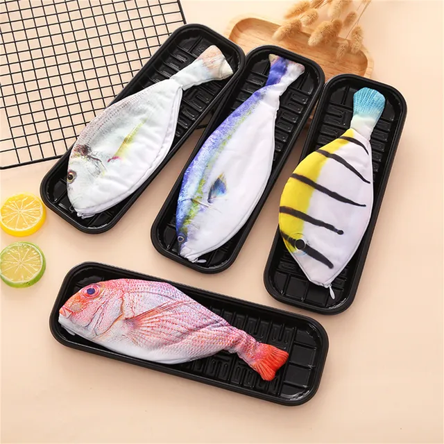 Fish Pencil Pouch Fish Coin Purse Pencil Case Novelty Nylon Realistic  Design Fish Shaped Pencil Case For Boys Girls Gifts - AliExpress