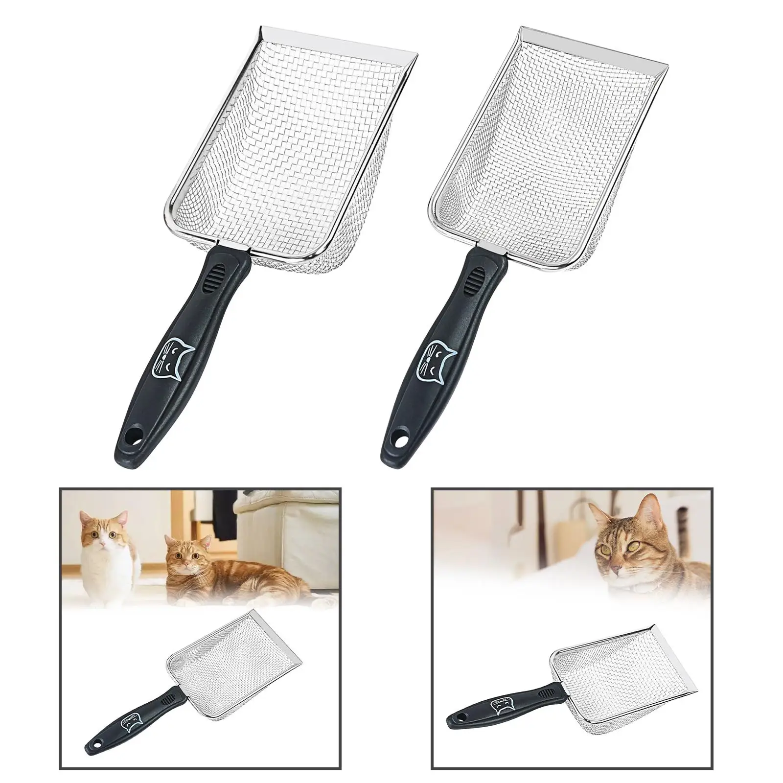Cat Litter with Handle Kitty Substrate Scoop Cat Sand Scoop
