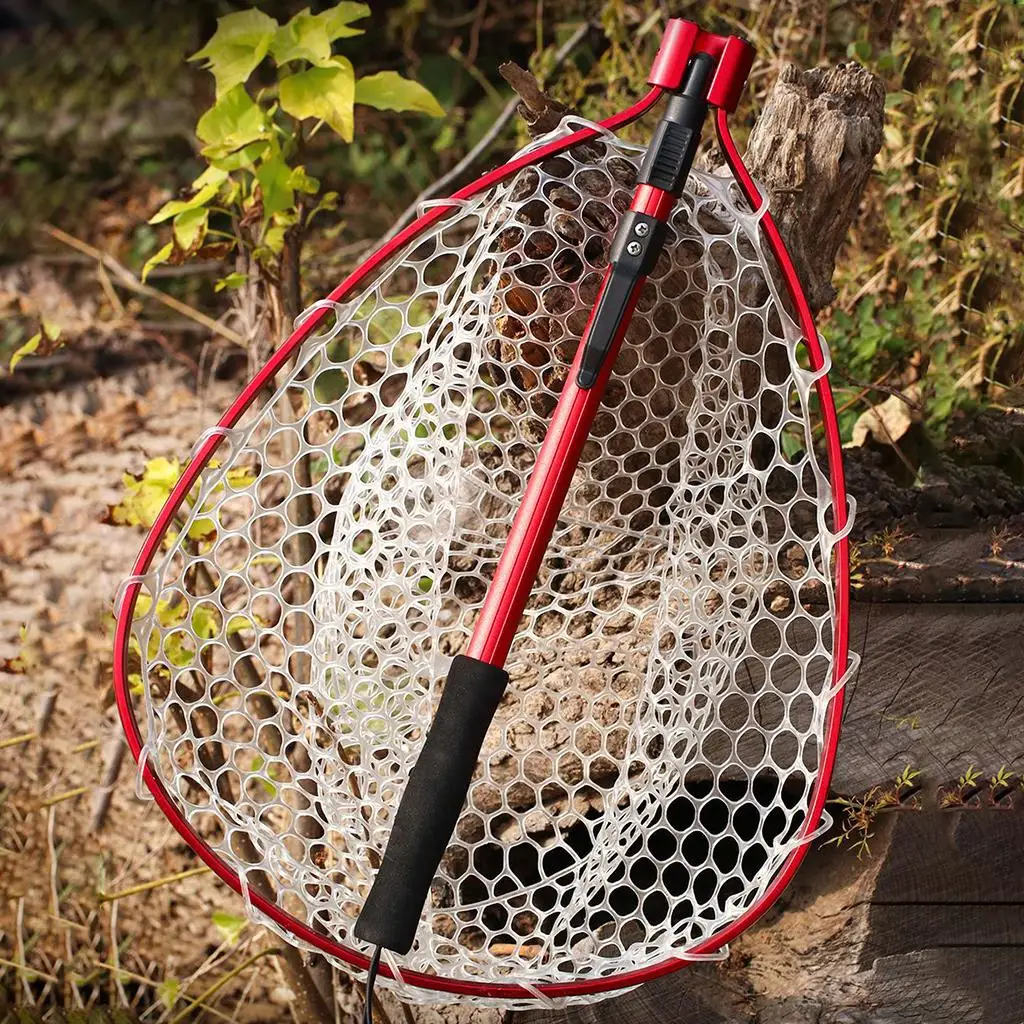 Fishing Landing Net Telescopic Folding  Trout  Pole Salmon Net