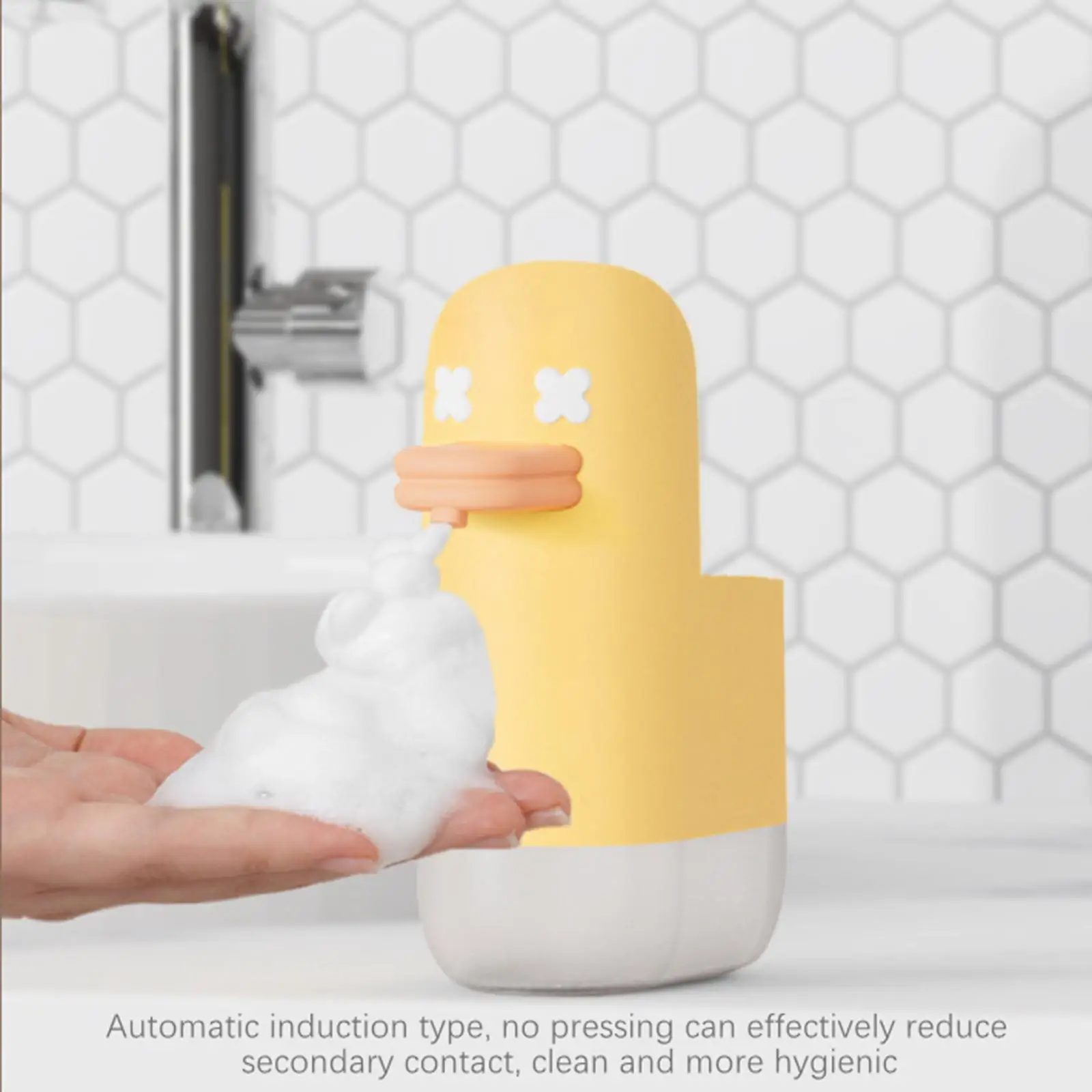 Infrared Sensor Hand Soap Dispenser Rechargeable for Kids No Mess When Dispensing IPX4 Waterproof Kitchen Countertop Bathroom