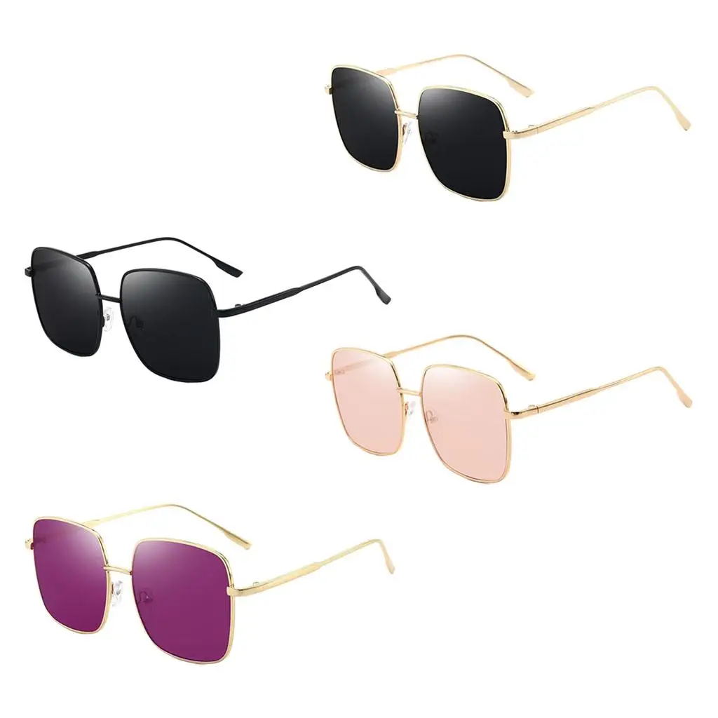 Summer Oversized Square Sunglasses UV400 Resin Lens Sun Glasses for Outdoors