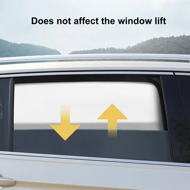 Sichtschutz für Autofenster Nylon-mesh-autofenster-rollos 2 Paar