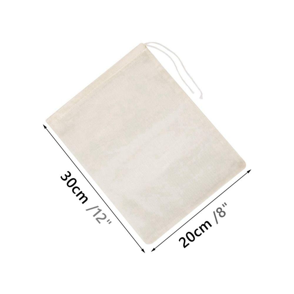 Reusable Cheese Cloth Filter Bags for Tea Yogurt Cold Brew Milk Tea Strainers Soap Herbs Spice Strainers Muslin Drawstring Bags