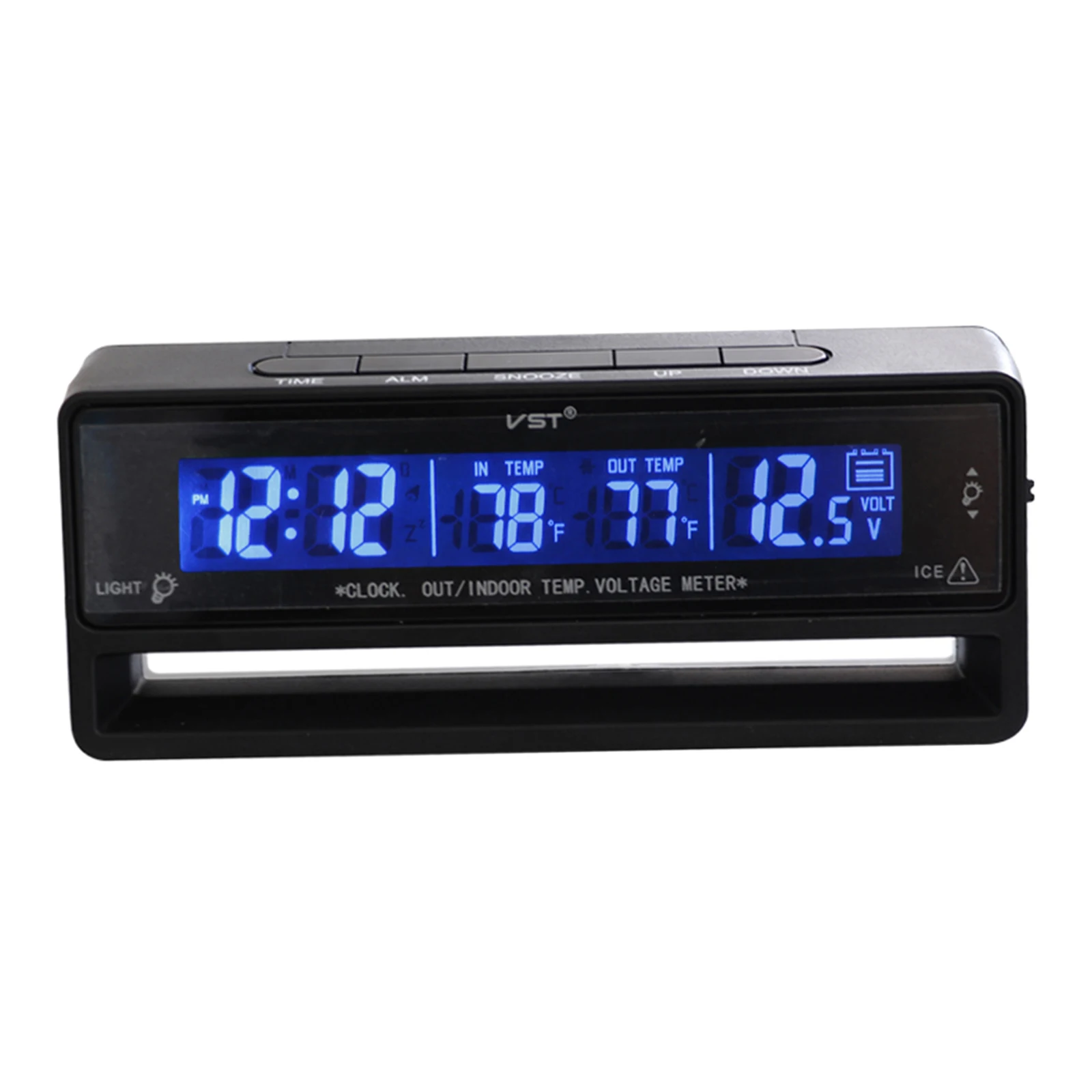 1x Car Auto Digital Clock  Temperature Meter Battery Monitor