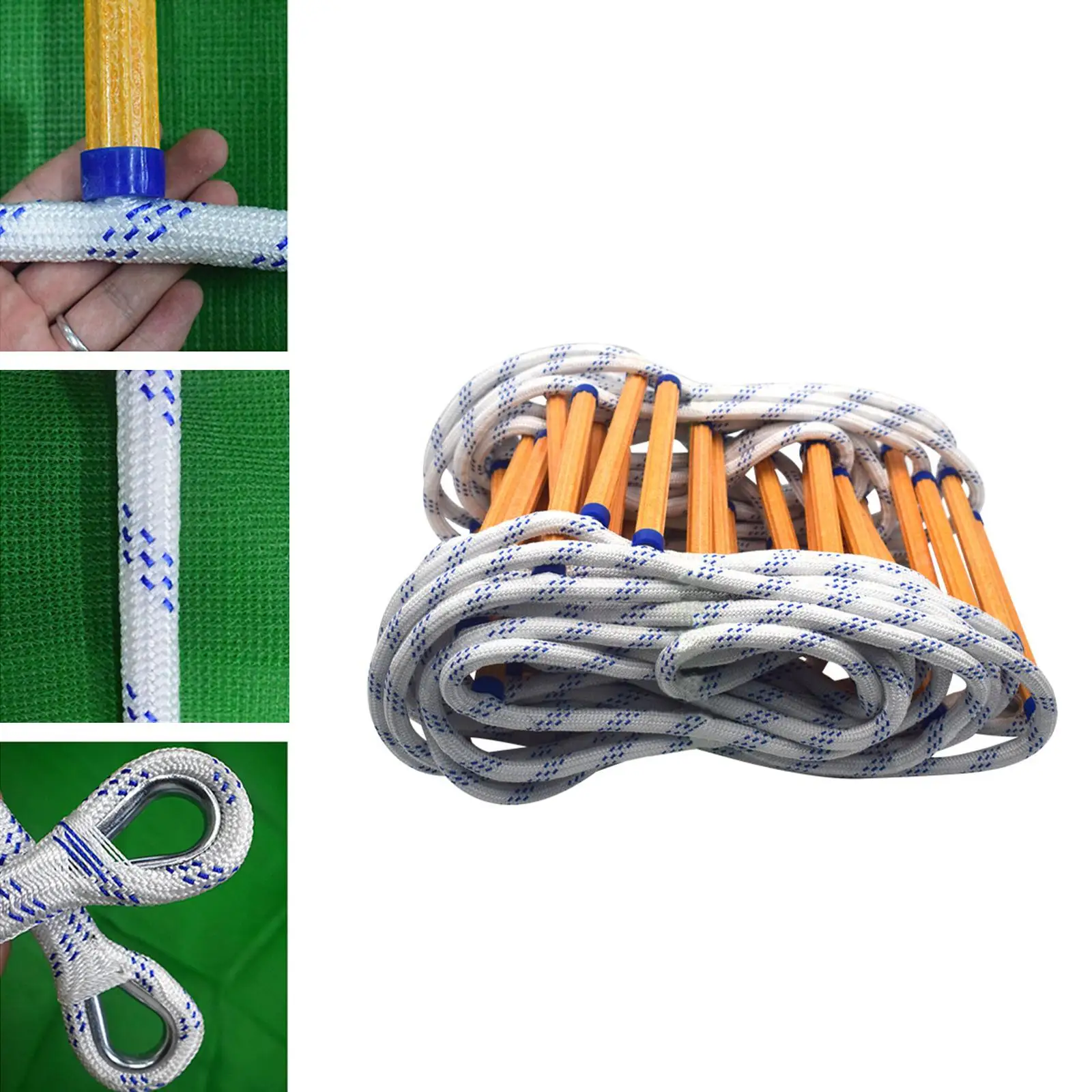 Emergency Escape Ladder Soft Rope Portable Flame Resistant for Engineering