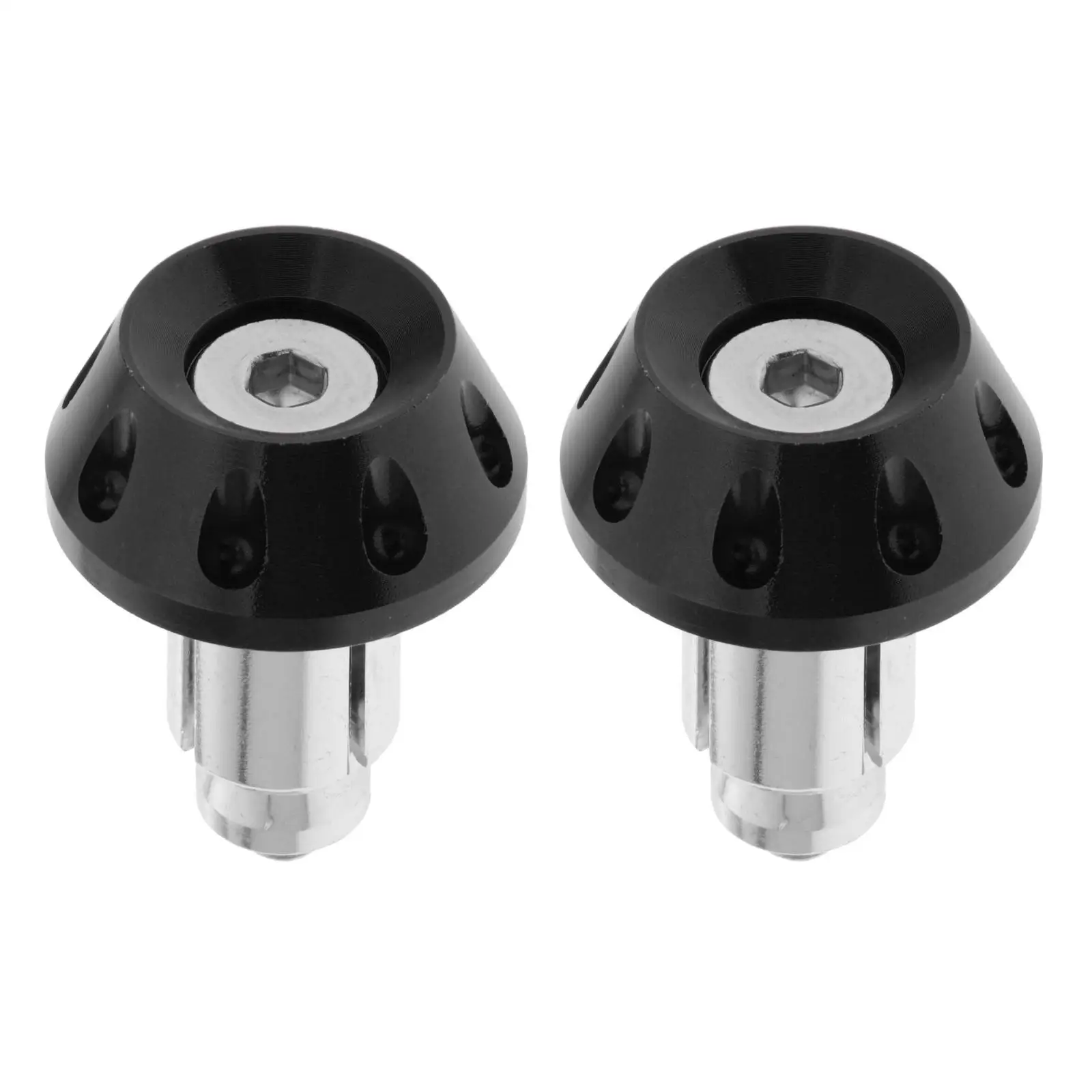 2pcs CNC Motorcycle Handlebar Grip Bar End Plug Universal Fit For Suzuki