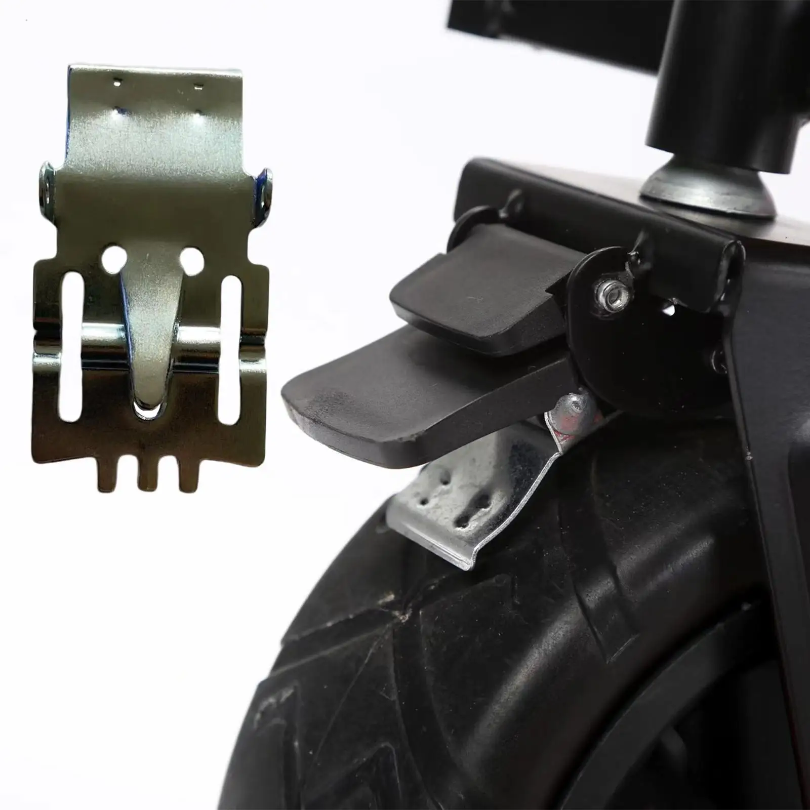 Metal Shopping Trolleys Brake Pad Braking Holder Repair Wagon Locking Pad Parts Durable Accessories Replace